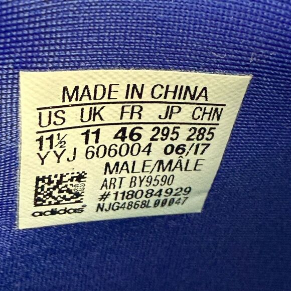 Adidas EQT Support ADV J 'Collegiate Royal White' sneaker shoes men's size 11.5 - Picture 7 of 8